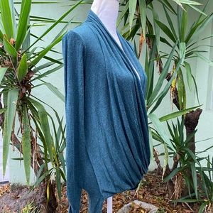 Max Studio Green Wrap Top